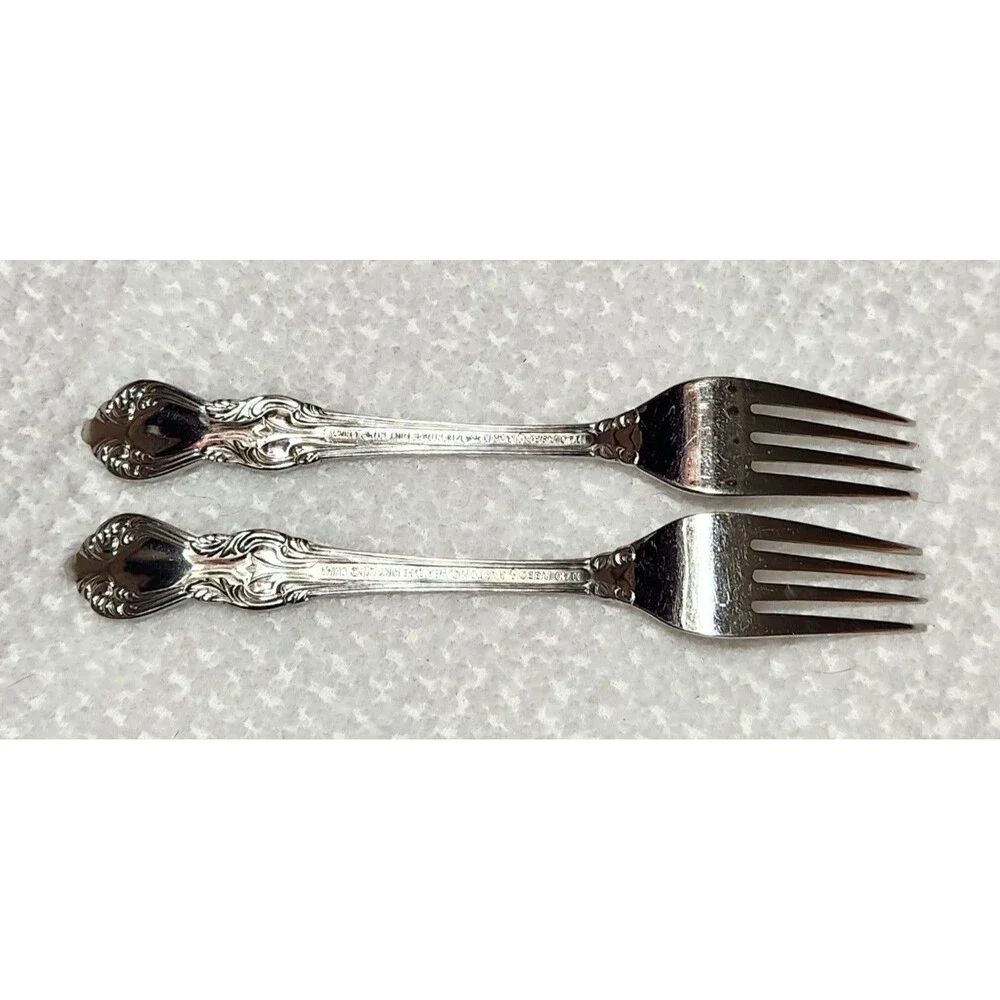 Reed & Barton Marlborough Pattern Stainless Flatware - Two (2) Youth Forks
